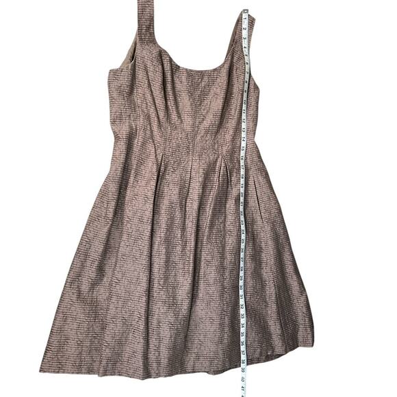 Nine West Pebble Sleeveless Dress in Brown Size 12 Neutral Coastal Knee Length - Picture 12 of 13